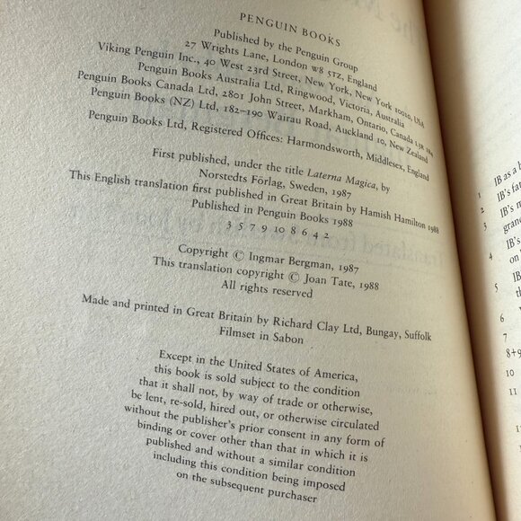 The Magic Lantern Ingmar Bergman His Autobiography - Picture 3 of 4
